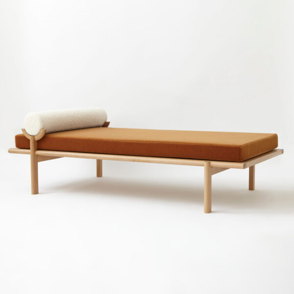 Colony_OAK-CRESCENT-LOUNGE-WITH-COGNAC-MOHAIR-AND-CHUNKY-BOUCLE-BOLSTER_VonnegutKraft