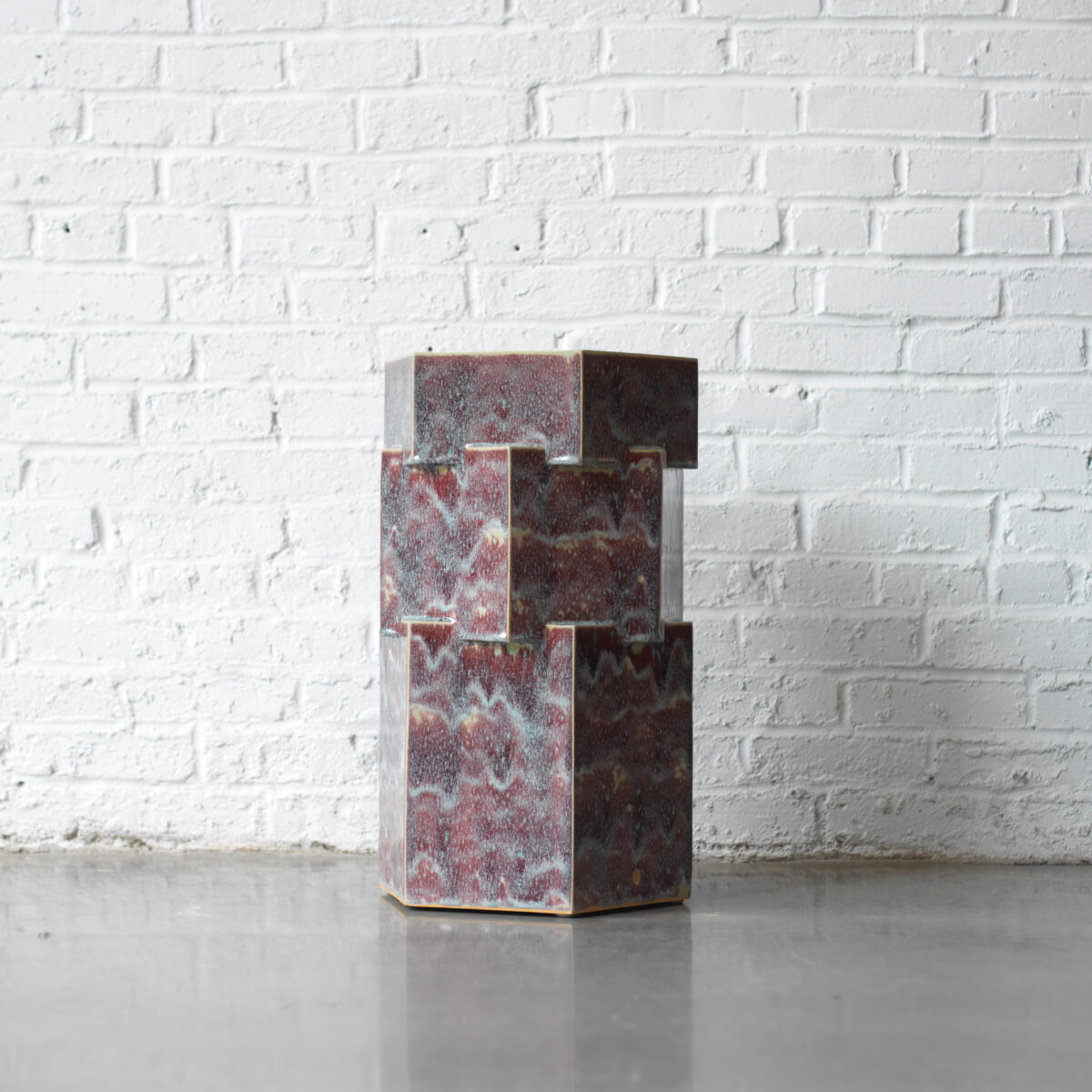 BZIPPY | Triple Tier Tall Hex Side Table