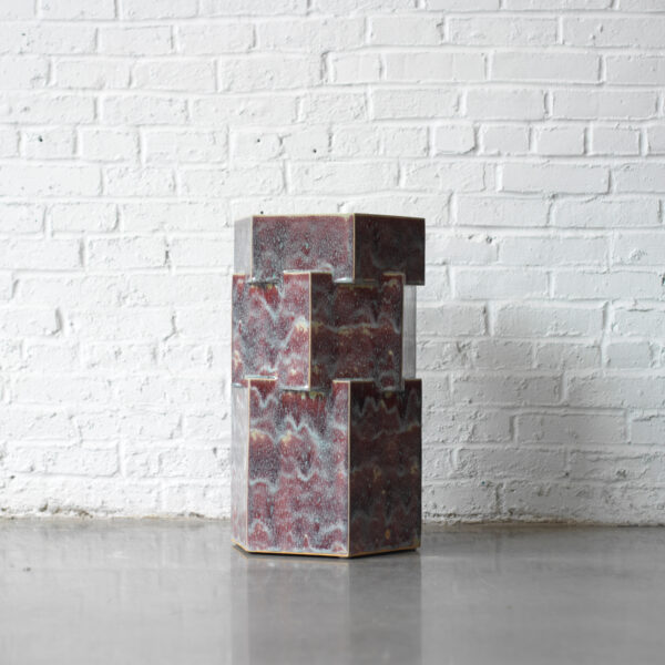 BZIPPY | Triple Tier Tall Hex Side Table
